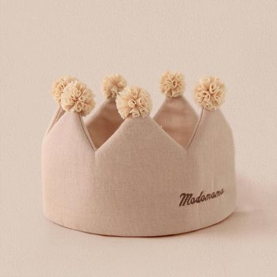 personalised baby birthday crown gift set