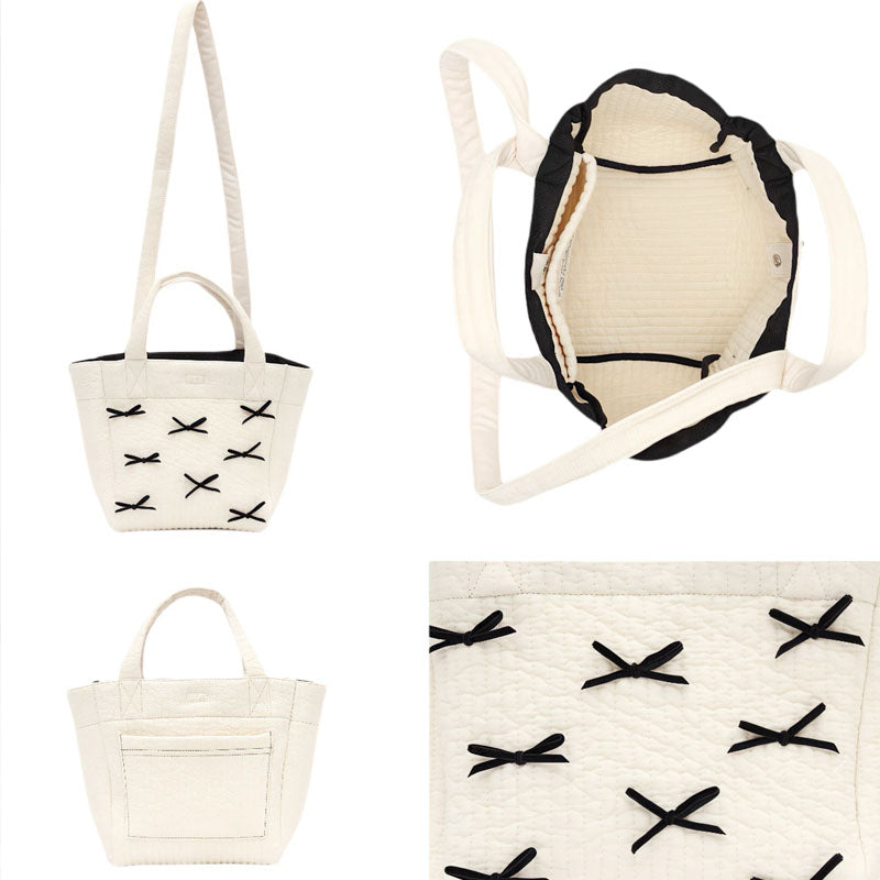 two way mommy bag with bow