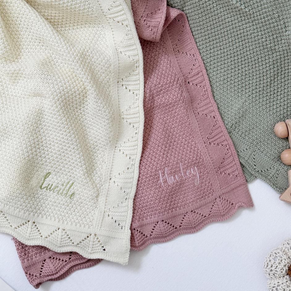 personalised baby blanket