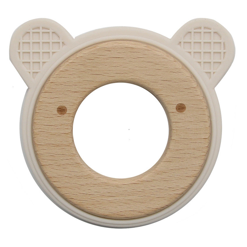 premium-baby-gift-set-BPA-free-food-grade-silicone-teether-beige